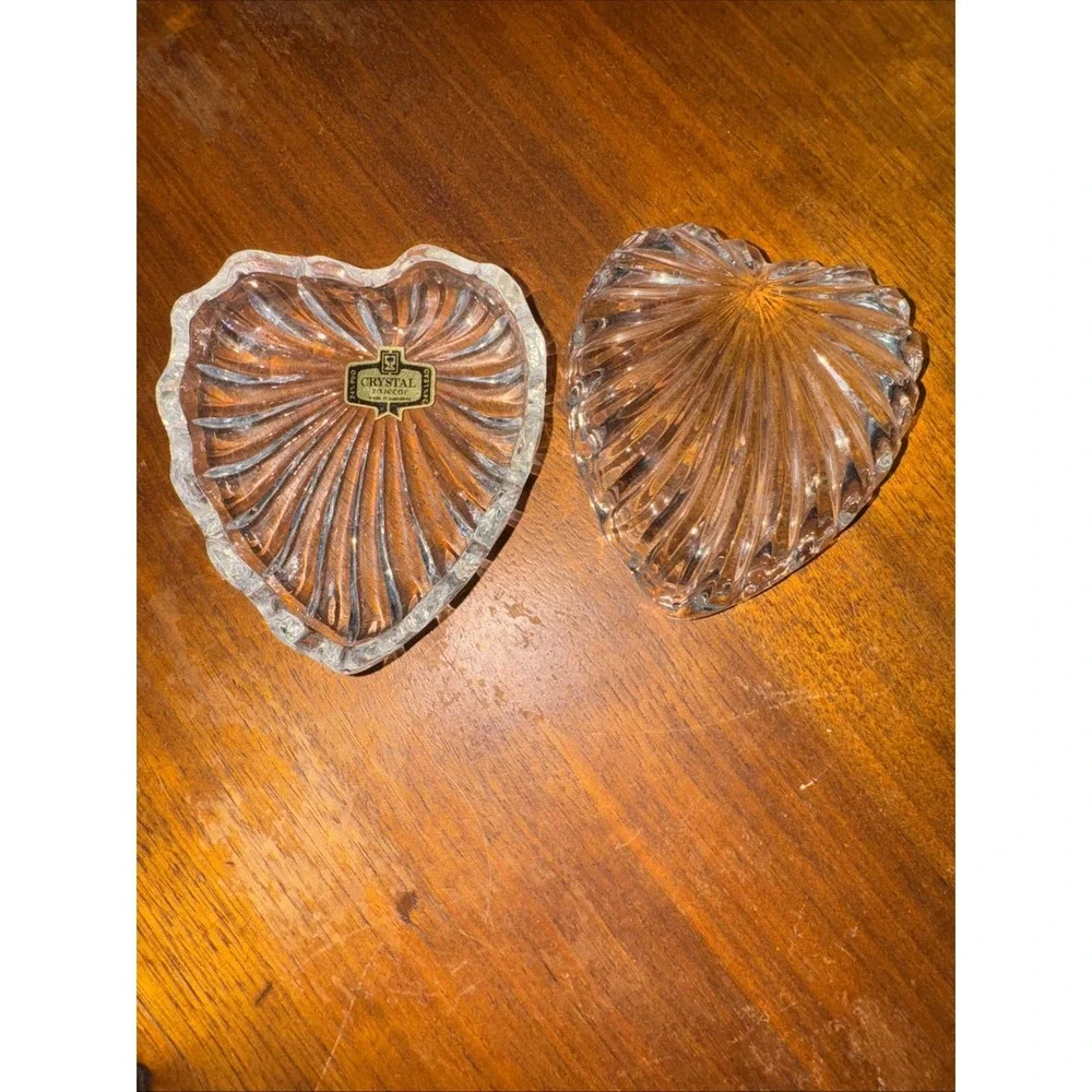 Vintage‎ ZEJEKAR Crystal Heart Shaped Trinket or Jewelry Box - NEW SS000
